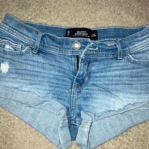 Hollister size 0 blue Jean shorts